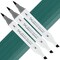 Artfinity Sketch Marker Sets - Set of 3 - Muted Turquoise BG6-6, Vibrant, Professional, Dye-Based Alcohol Markers for Artists, Drawing, Travel, & More